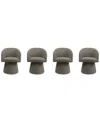 Macy's Korder 4-pc. Arm Swivel Chair Set, Created For  In Sand
