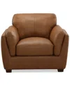 Macy's Korder Leather Chair, Created For  In Tumbleweed
