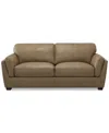 Macy's Korder Leather Sofa, Created For  In Buff