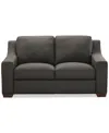 Macy's Kovner Leather Loveseat, Created For  In Mink