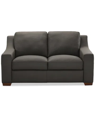 Macy's Kovner Leather Loveseat, Created For  In Mink