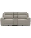 Macy's Kristyan 3-pc. Fabric Sofa With 2 Power Motion Chairs And Console, Exclusively At