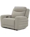 Macy's Kristyan Fabric Power Recliner With Power Headrest With Zero Wall & Heat Massage, Exclusively At Mac