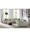 Macy's Krofton Beyond Leather Fabric Sectional Collection Created For Macys In Neutral