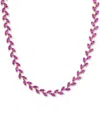Macy's Lab-created Pink Sapphire Marquise Vine 17" Collar Necklace (29 Ct. T.w.) In Gold
