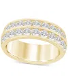 Macy's Lab Grown Diamond Ring (2 Ct. T.w.) In 14k White Or Yellow Gold In Gold