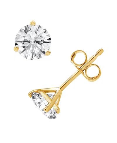 Macy's Lab Grown Diamond Stud Earrings (1 Ct. T.w.) In 14k White Or Yellow Gold