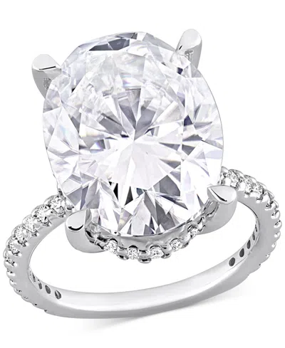 Macy's Lab Grown Moissanite Engagement Ring (8 Ct. T.w.) In 10k White Gold