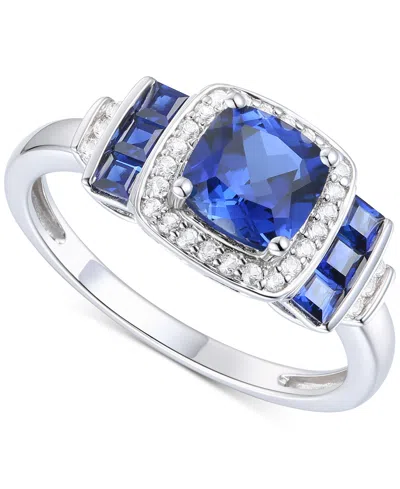 Macy's Lab-grown Opal (3/8 Ct. T.w.) & Lab-grown White Sapphire (1/6 Ct. T.w.) Statement Ring In 14k Rose G
