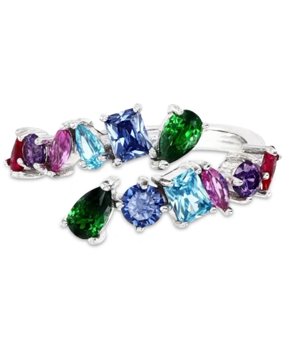 Macy's Lab-grown Ruby (3/4 Ct. T.w.), Lab-grown Pink Sapphire (1/3 Ct. T.w.) & Cubic Zirconia Multicolor Wr