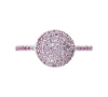 Macy's Lab-grown Ruby Cluster Ring (7/8 Ct. T.w.) In Sterling Silver In Ruby