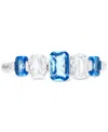 Macy's Lab-grown Spinel (1-1/20 Ct. T.w.) & Cubic Zirconia Ring In Sterling Silver In Blue Spinel