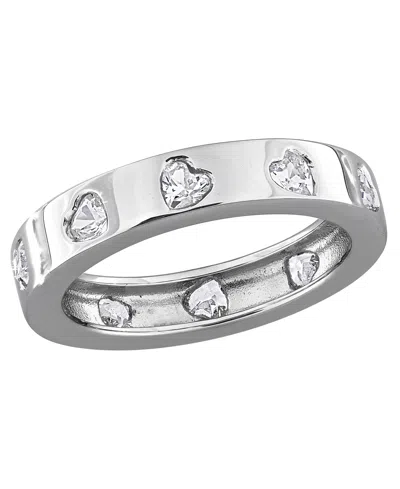 Macy's Lab Grown White Sapphire (1-1/2 Ct. T.w.) Ring In 18k Gold Flash Plated Sterling Silver (also Availa