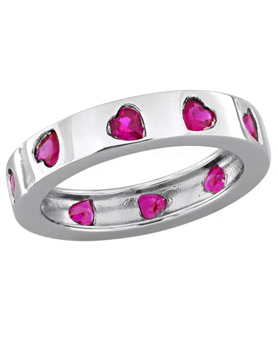 Macy's Lab Grown White Sapphire (1-1/2 Ct. T.w.) Ring In 18k Gold Flash Plated Sterling Silver (also Availa In Multi