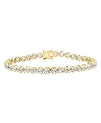 Macy's Lab-grown Diamond (7 Ct. T.w.) Bracelet In 14k White Gold In Yellow Gold