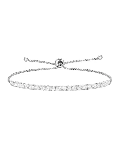 Macy's Lab-grown Diamond Bolo Bracelet (1-1/2 Ct. T.w.) In Sterling Silver