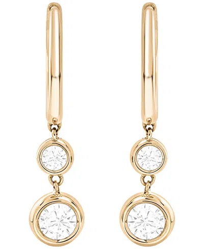 Macy's Lab-grown Diamond Drop Earrings (1/2 Ct. T.w.) In 14k Yellow Gold