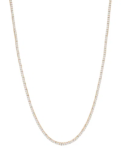 Macy's Lab-grown Diamond Necklace (3 Ct. T.w.) In 14k Yellow Gold