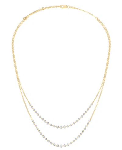 Macy's Lab-grown Diamond Necklace (5-1/4 Ct. T.w.) In 14k Yellow Gold