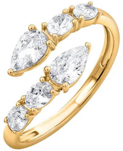 Macy's Lab-grown Diamond Open Ring (1 Ct. T.w.) In 14k Yellow Gold