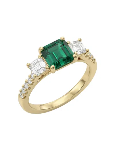Macy's Lab-grown Ruby (2-1/6 Ct. T.w.) & Lab-grown Diamond (1 Ct. T.w.) Ring In 14k Yellow Gold