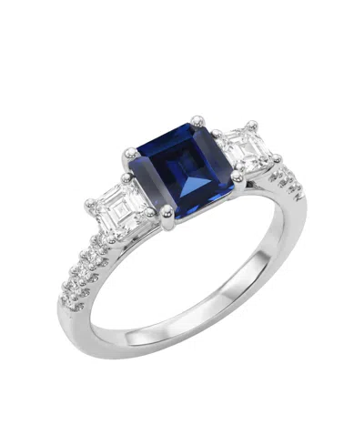 Macy's Lab-grown Ruby (2-1/6 Ct. T.w.) & Lab-grown Diamond (1 Ct. T.w.) Ring In 14k Yellow Gold In Metallic