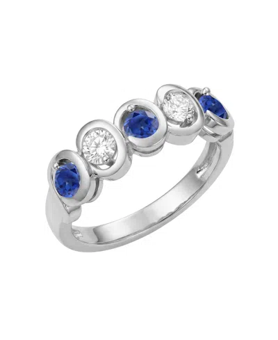 Macy's Lab-grown Ruby (5/8 Ct. T.w.) & Lab-grown Diamond (1/3 Ct. T.w.) Ring In 14k Yellow Gold In Metallic