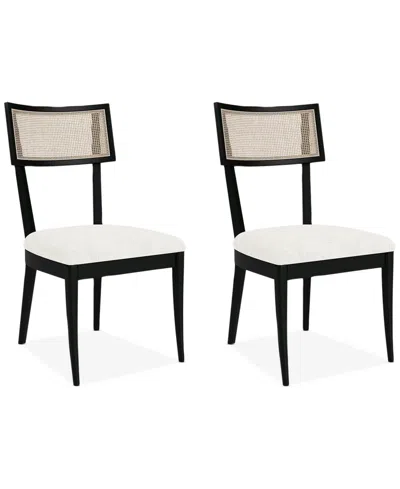 Macy's Laguna 2pc Cane Back Chair Set In Gold