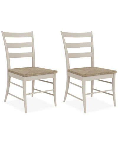 Macy's Laguna 2pc Rush Seat Chair Set In No Color