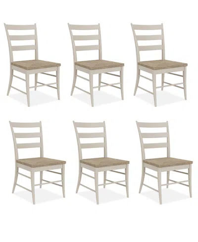 Macy's Laguna 6pc Rush Seat Chair Set In No Color