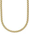 Macy's Large Rounded Box Link Chain Necklace Collection In 14k Gold In Yellow Gold