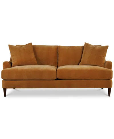Macy's Leidie 81" Fabric Sofa, Created For  In Ginger