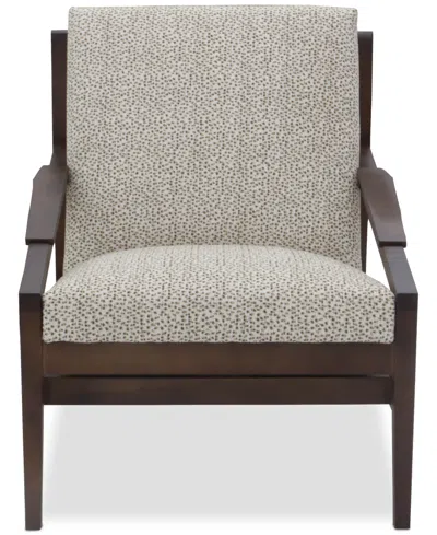 Macy's Lelina Fabric Accent Chair, Exclusively At  In Brown
