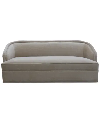 Macy's Lelina Fabric Apartment Sofa, Exclusively At  In Biscotti