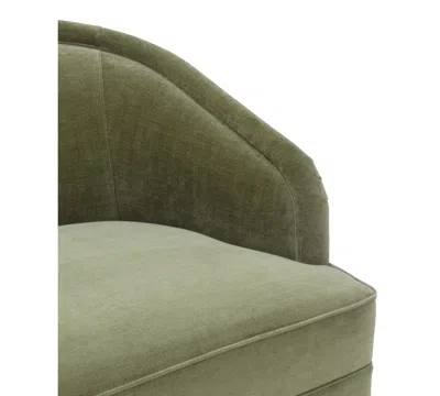 Macy's Lelina Fabric Swivel Chair, Exclusively At  In Fern