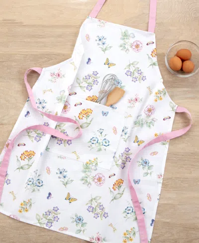 Macy's Lenox Butterfly Meadow Printed Cotton Apron In White
