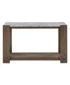 Macy's Libby 50" Wood Sofa Table In Dark Brown