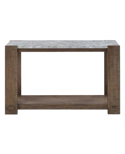Macy's Libby 50" Wood Sofa Table In Dark Brown