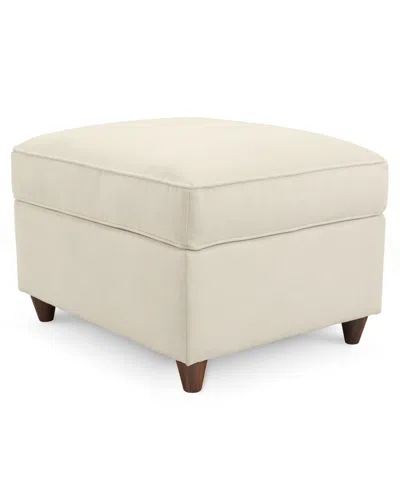 Macy's Lidia Fabric Ottoman, Created For  In Gypsy Crã¨me