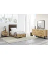 Macy's Linstead 3-pc. Twin Upholstered Storage Set (bed, Dresser & Nightstand), Created For  In Transparent