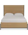Macy's Linstead Twin Panel Bed, Created For  In Brown