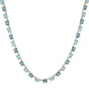 Macy's London Blue Topaz (5-7/8 Ct. T.w.), Blue Topaz (4-7/8 Ct. T.w.), & Diamond (3/4 Ct. T.w.) 17" Collar In Blue Topaz