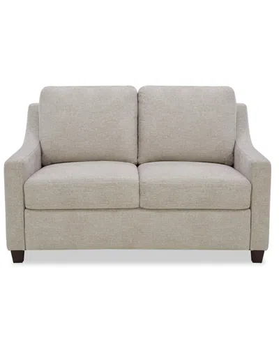 Macy's Lorrana 2-seat Fabric Reversible Back Cushion Loveseat,  Exclusive In Neutral