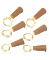 Macy's Lumabase Set Of 6, 60 White Wine Cork Mini String Lights In White