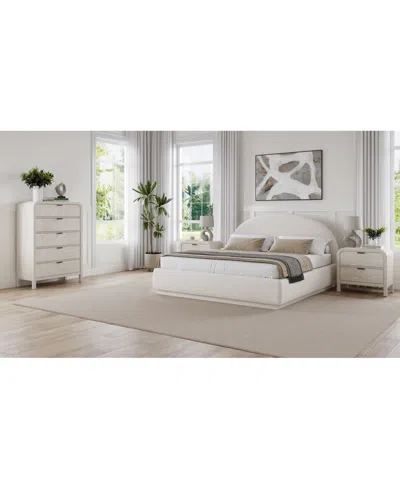 Macy's Lunare 3-pc. Bedroom Set (king Bed, Chest & Nightstand) In Gray
