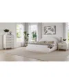 Macy's Lunare 3-pc. Bedroom Set (full Bed, Dresser & Nightstand) In Cloud