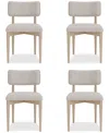 Macy's Lunare 4-pc. Curved Chair Set In No Color
