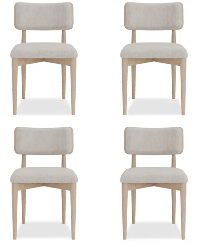 Macy's Lunare 4-pc. Curved Chair Set In No Color
