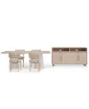 Macy's Lunare 5-pc. Dining Set (rectangular Table & 4 Curved Chairs) In No Color