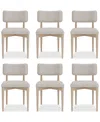 Macy's Lunare 6-pc. Curved Chair Set In No Color